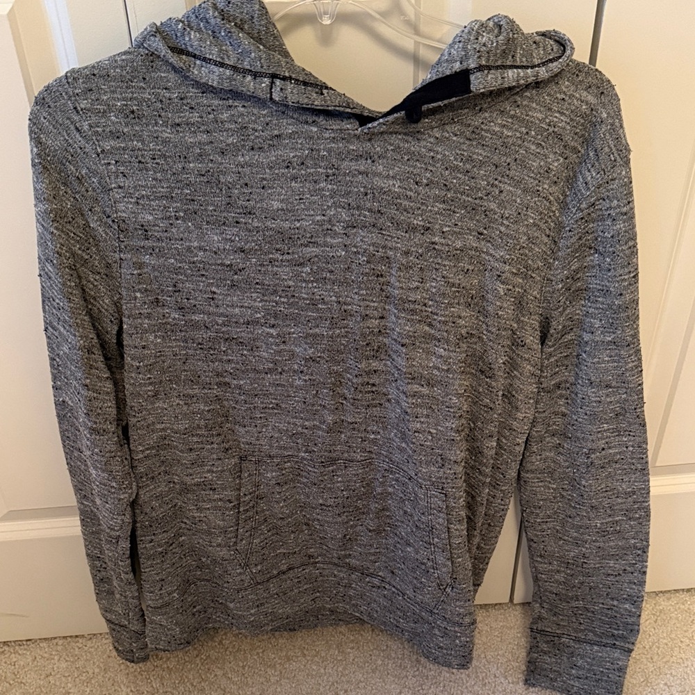Woman’s Black/White marled Hoodie